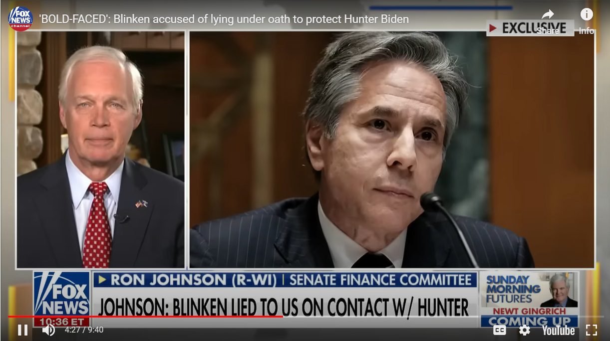 Blinken Accused of Lying Under Oath About Hunter Biden Emails