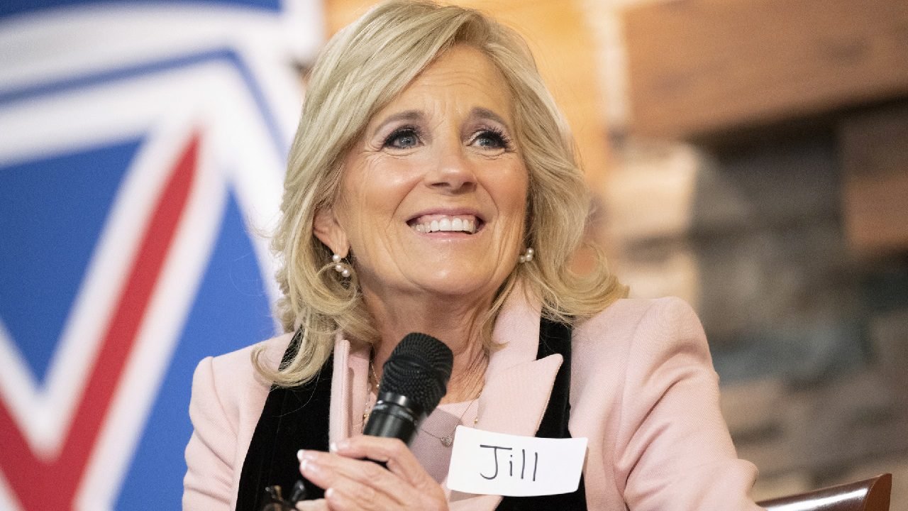 First Lady Jill Biden participates in a roundtable event on military spouse economic opportunity, Monday, January 30, 2023, at the Soldier and Family Resource Center at Fort Drum, New York. (Official White House Photo by Erin Scott)