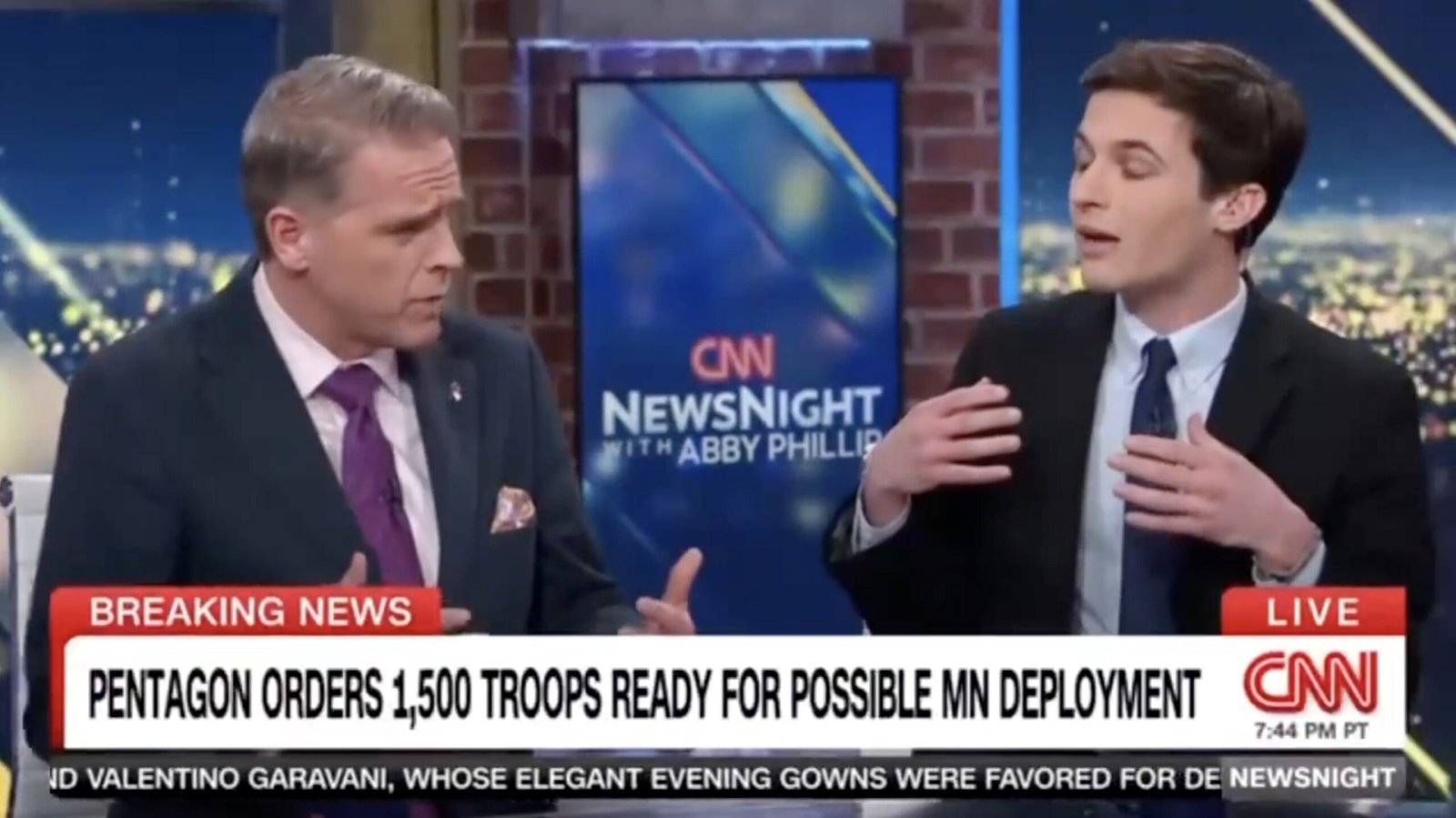 CNN NewsNight hosts discuss the Pentagon's order for 1,500 troops to prepare for possible deployment to Minnesota.
